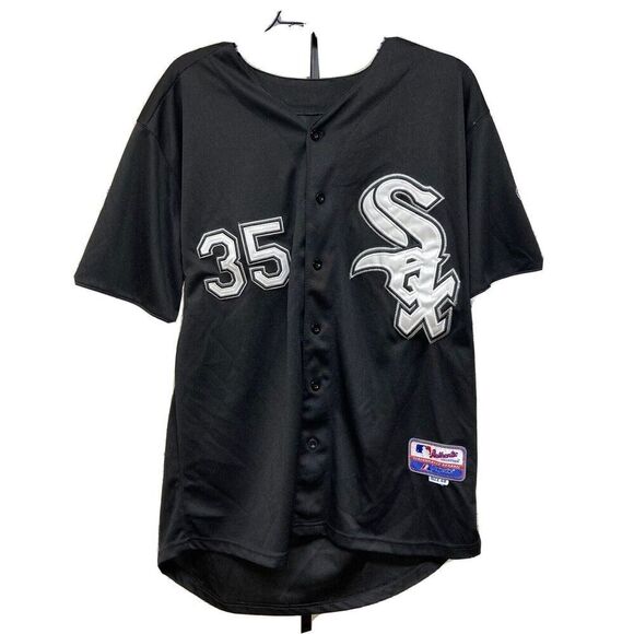 Frank Thomas Big Hurt Majestic Cool Base Sewn Jersey MLB Chicago White Sox Sz 48 - Picture 1 of 9
